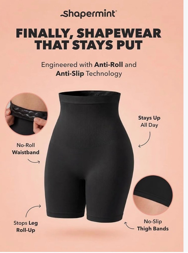 Shapermint High Waisted Shaper Short-XL-2XL - photo 3