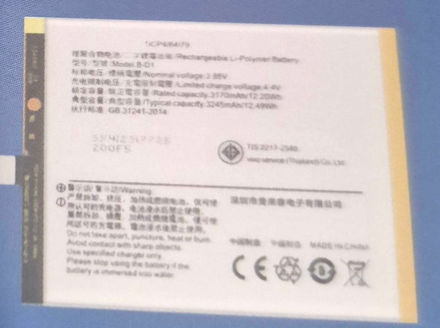 Vivo B-F3 Replacement Battery - photo 3