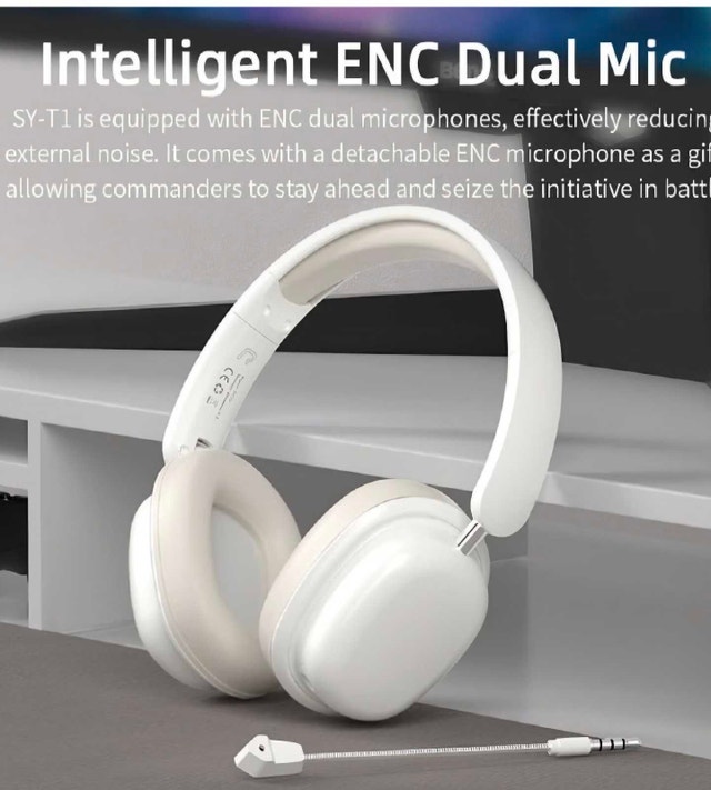 SY-T1 Bluetooth Over Ear Headphones - photo 2