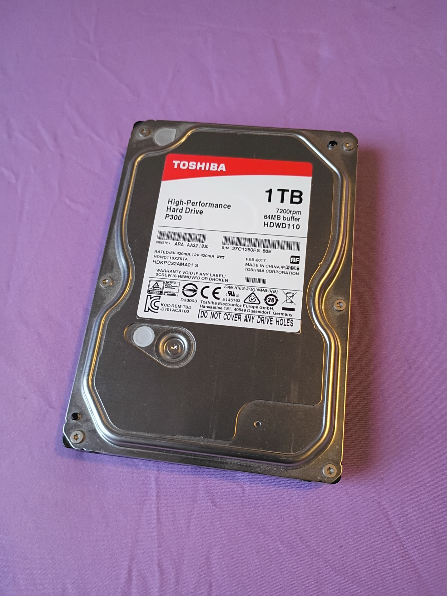 Toshiba 1TB 3.5" HDD