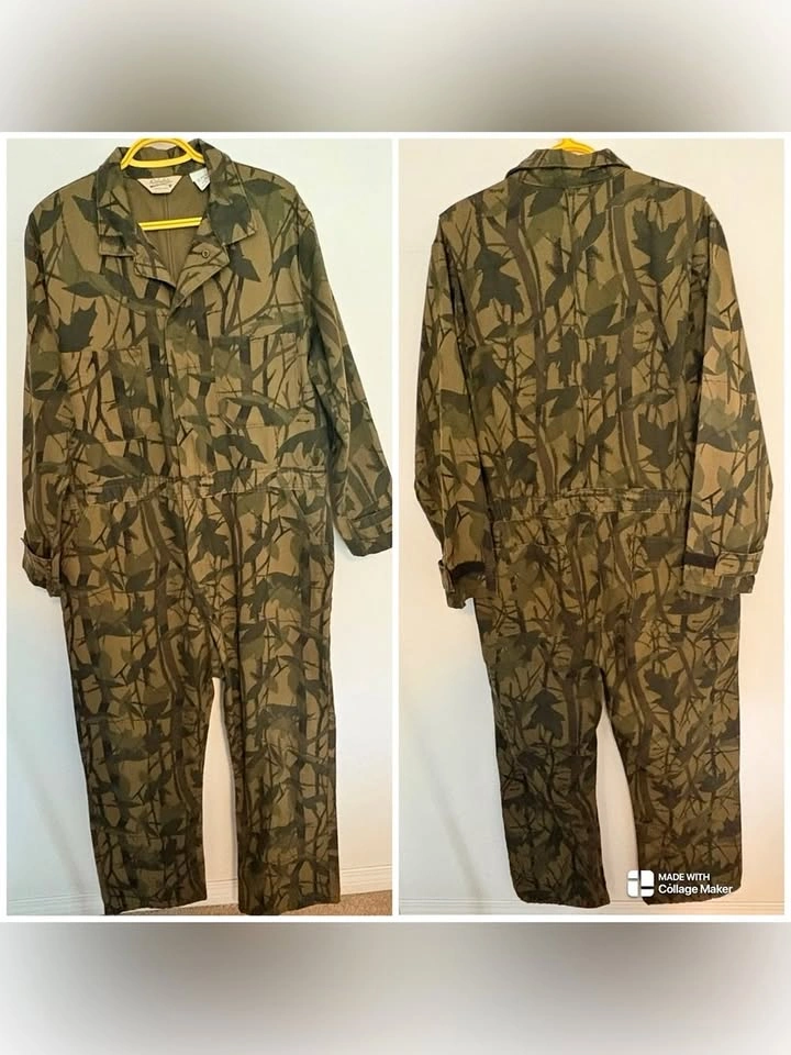 Cabelas Vintage 1980s Camouflage Coveralls Mens Size L Regular - photo 2