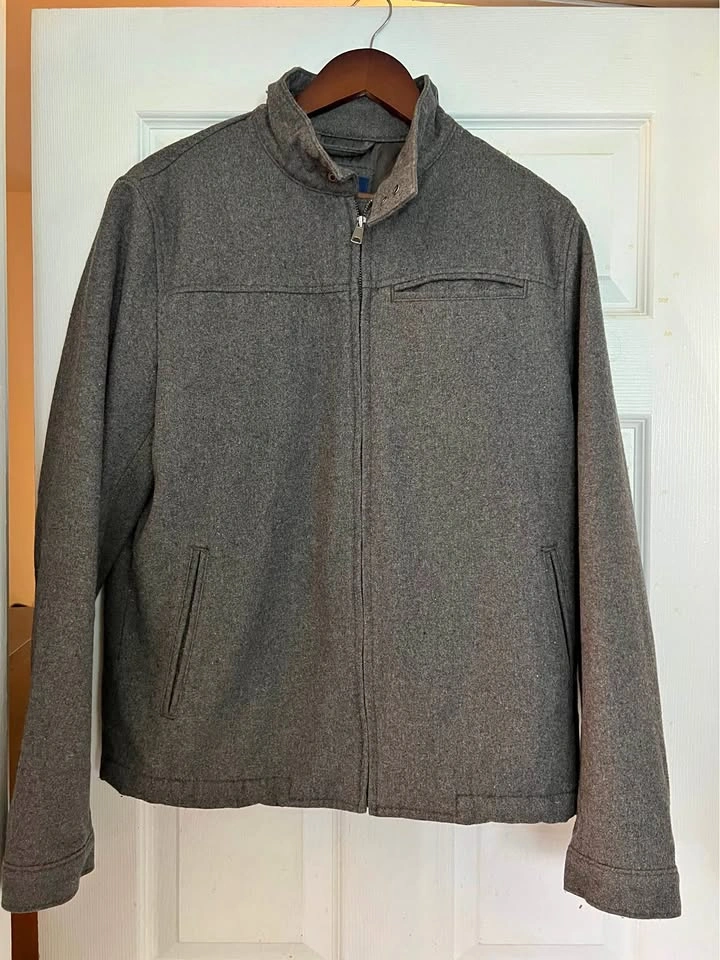 🏈 Gray Wool Jacket