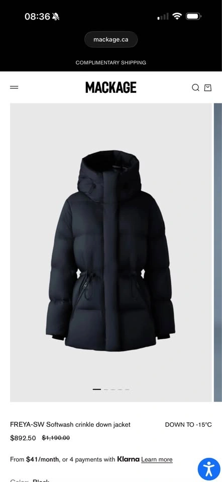Mackage Freya Down jacket - Medium LIKE NEW - photo 3