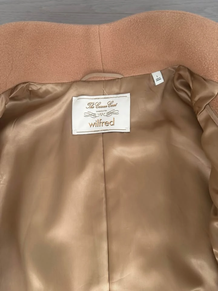 Aritzia Wilfred Cocoon Coat – Camel – Knee Length- Size L - photo 4
