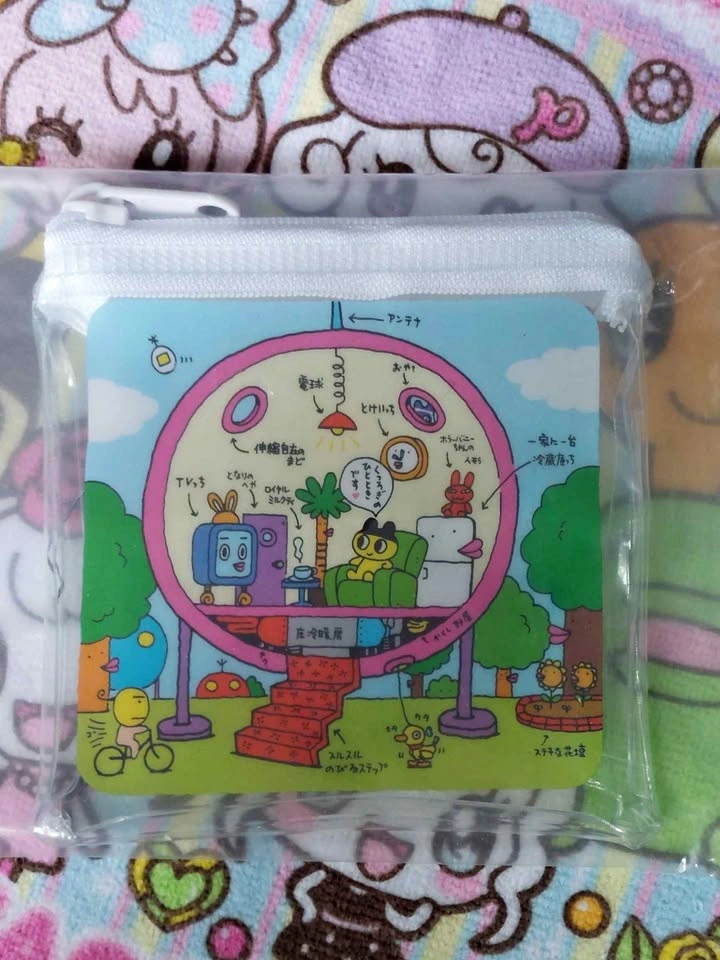 🏈 Tamagotchi Gashapon - Clear Zipper Mini Pouch