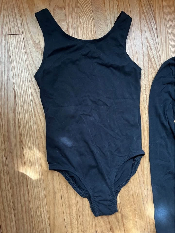 Kids Black Ballet Dance Wear Set - Size 10/12 - photo 3