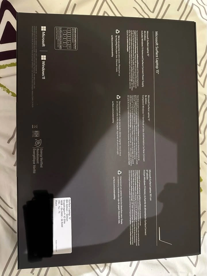 Brand New Black Microsoft Surface Laptop 15” (8th edition) 1TB - photo 2