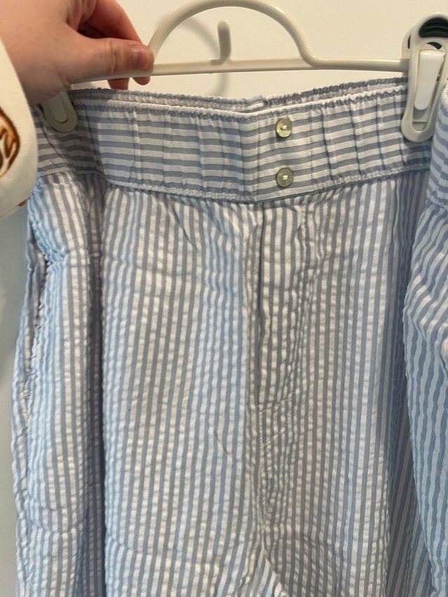 C&C California Blue and White Striped Pants - photo 2