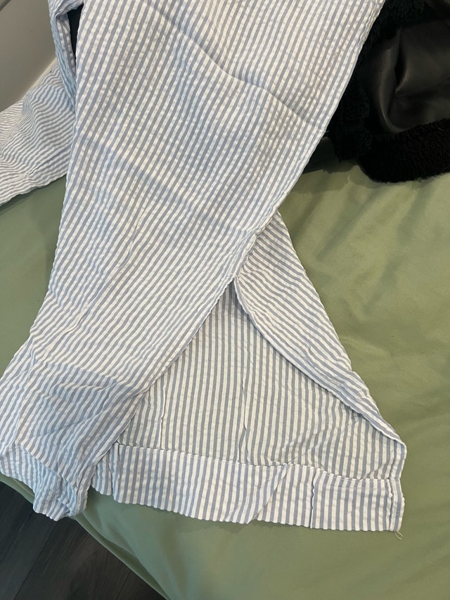 C&C California Blue and White Striped Pants - photo 5