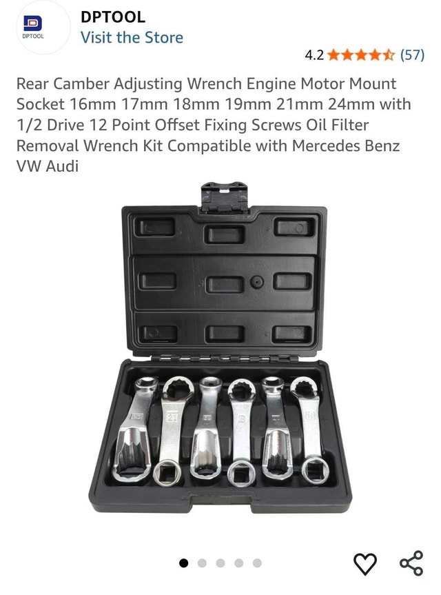 DPTOOL Rear Camber Adjusting Wrench Kit