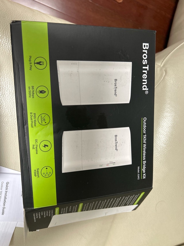 BrosTrend Outdoor 1KM Wireless Bridge Kit