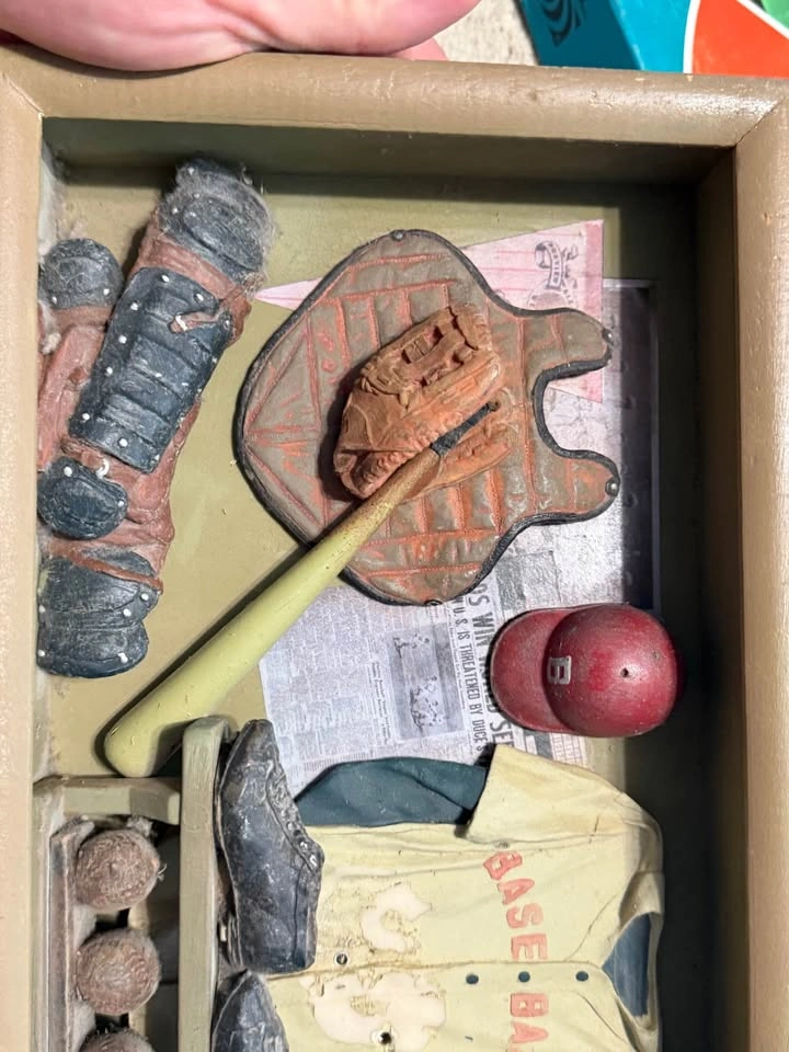 Vintage Baseball 3D Shadowbox Wall Art – Retro Sports Decor - photo 3