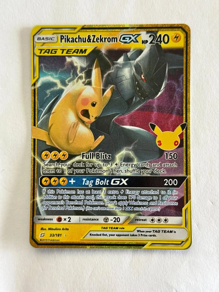 Pikachu Zekrom Pokemon 30th Celebration