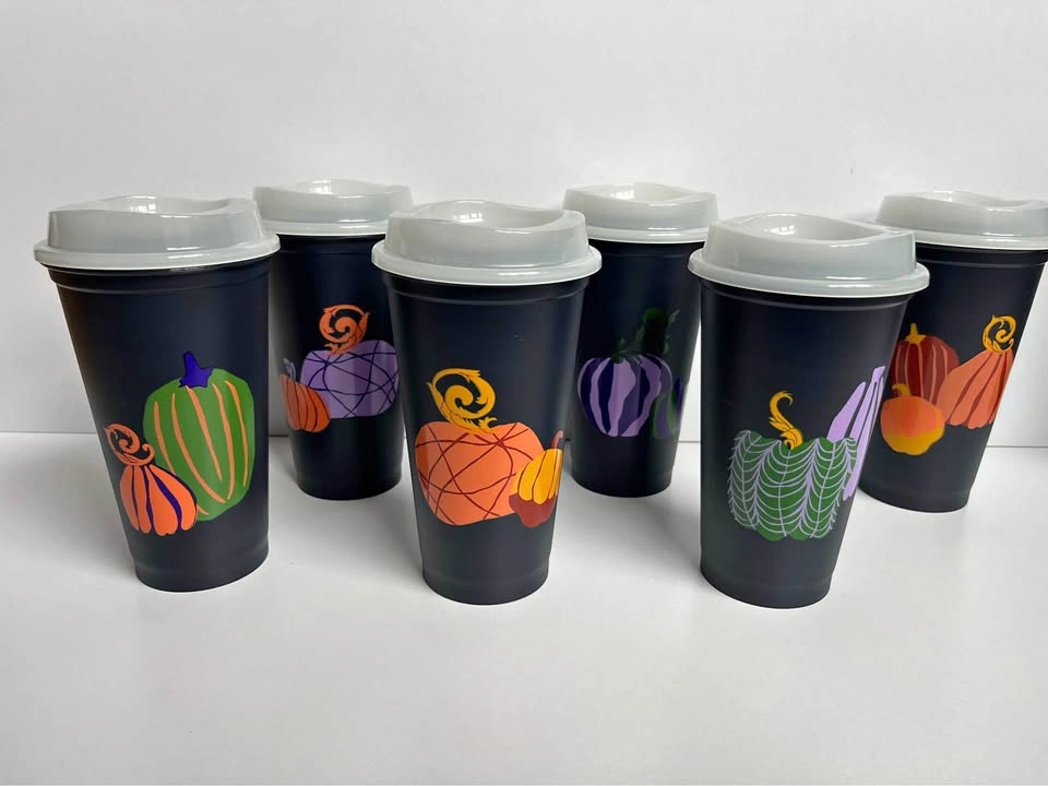 Halloween Reusable Cup with Lid