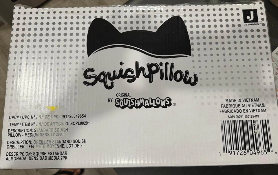 NEW- Squishmallows SquishPillow 2-Pack Standard Pillows - photo 2