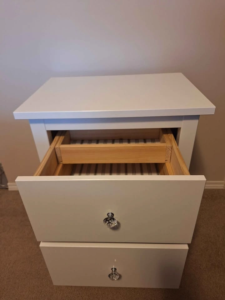 White IKEA HEMNES nightstand - photo 3