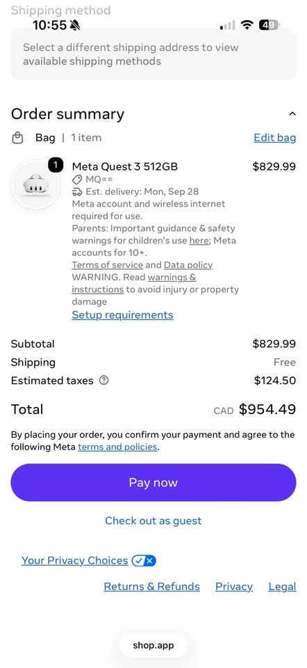 Meta Quest 3 512GB VR Headset – Brand New, Unopened - photo 3