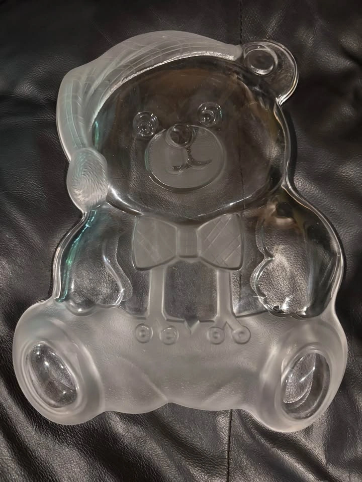 Vintage Mikasa Crystal "Holiday Bear" Serving Platter - 11.5" - photo 2