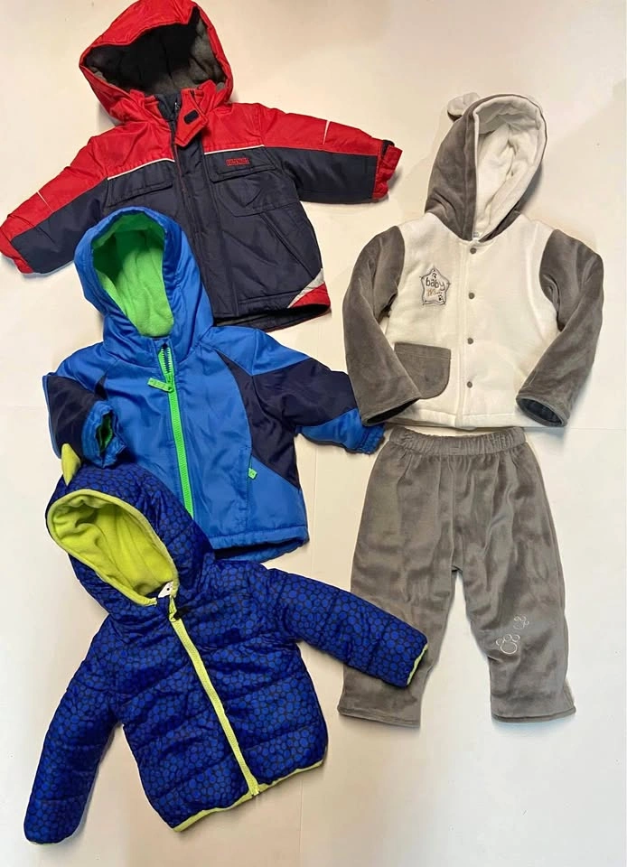 Baby Boys Coats & 2 piece Insulated Set (12 months)
