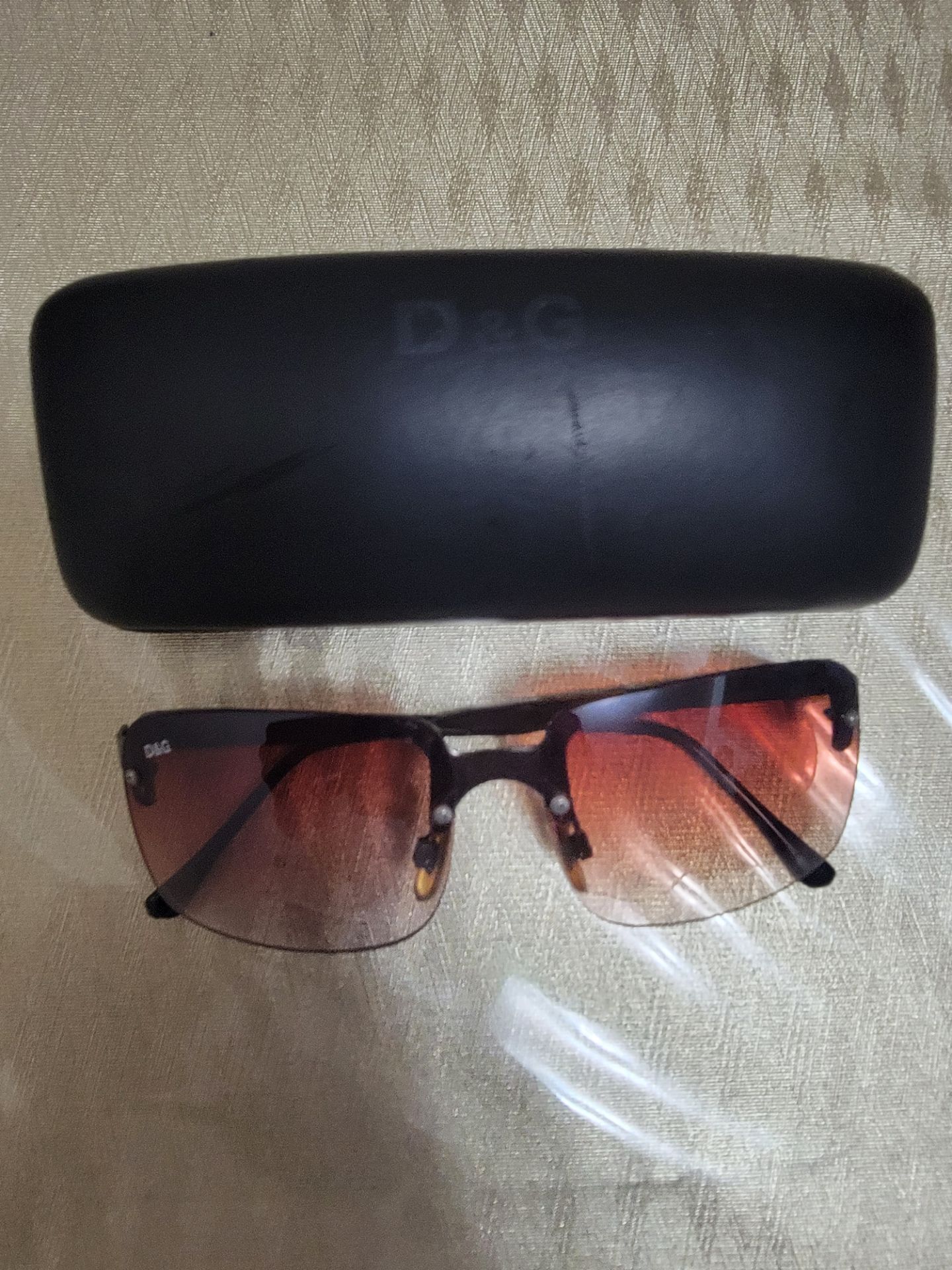 D&G Dolce & Gabbana Rimless Sunglasses with Case