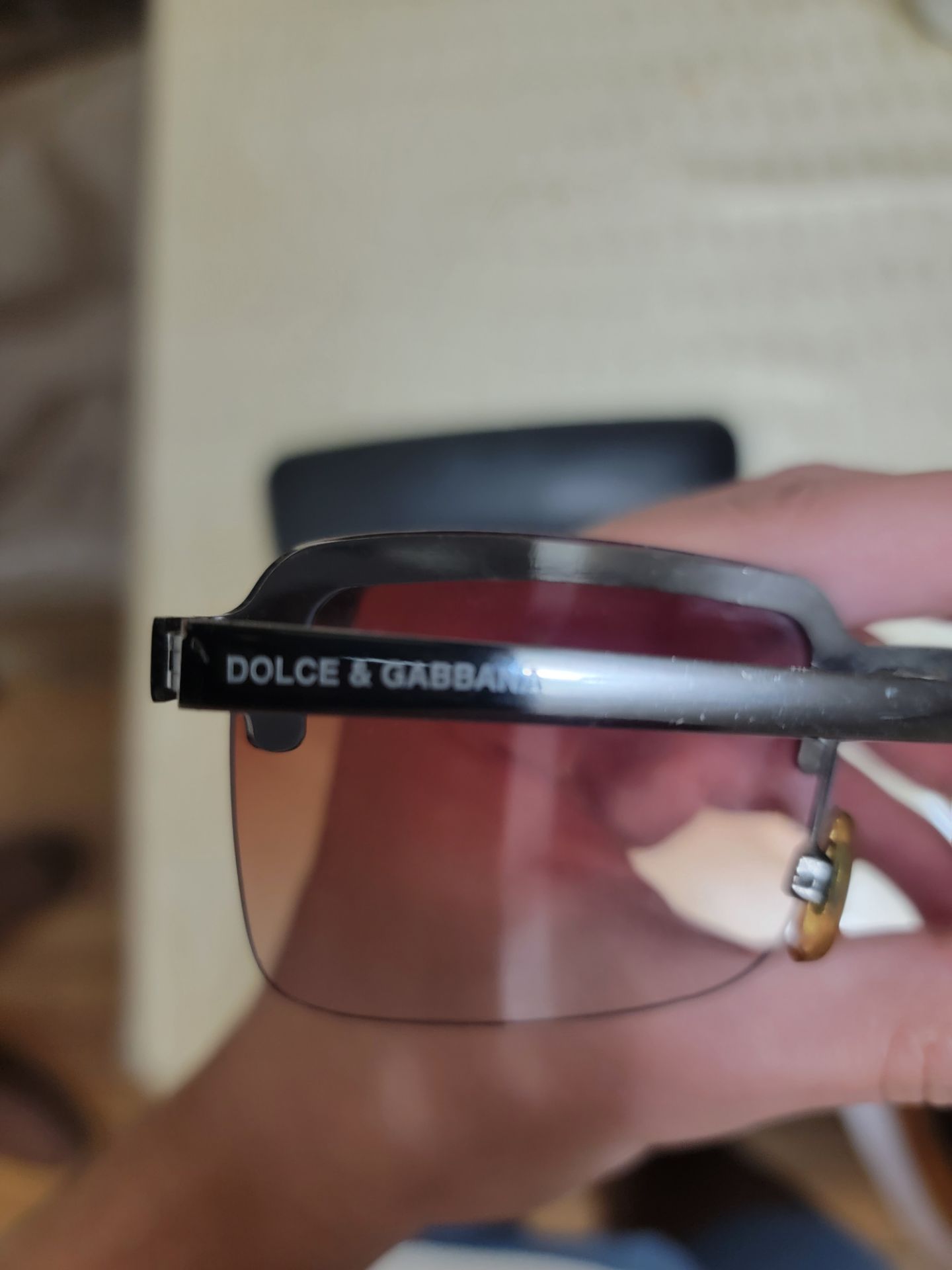 D&G Dolce & Gabbana Rimless Sunglasses with Case - photo 3