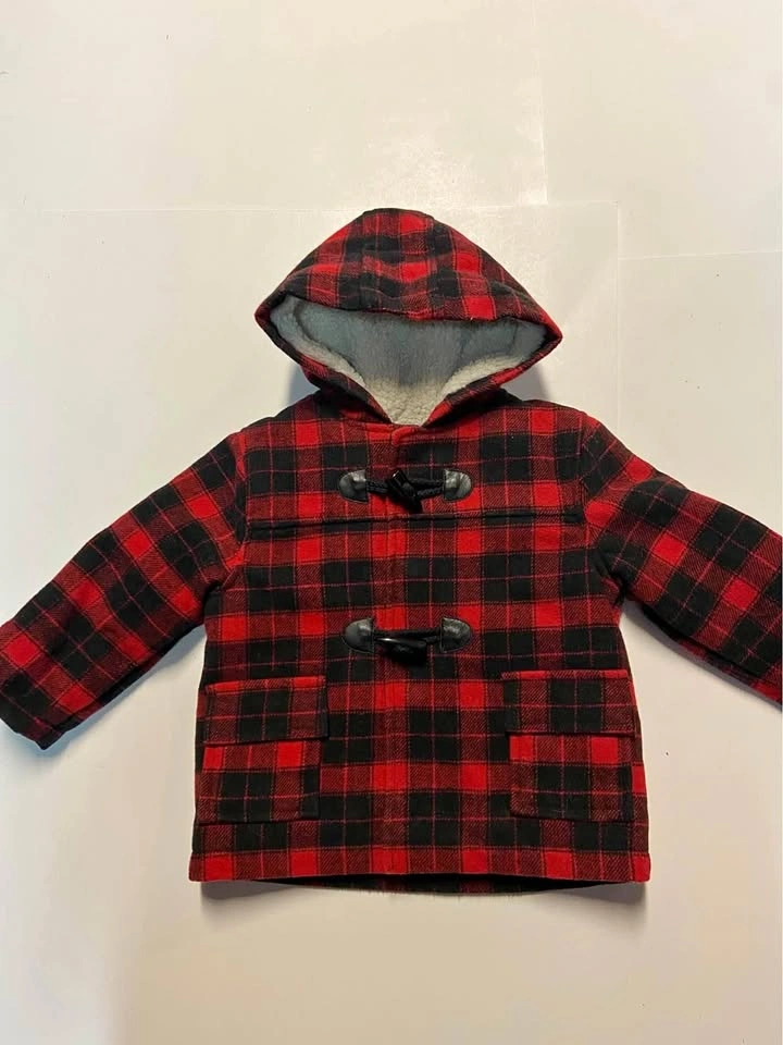 Baby Boys Joe Fresh Plaid Coat (12/18 months)