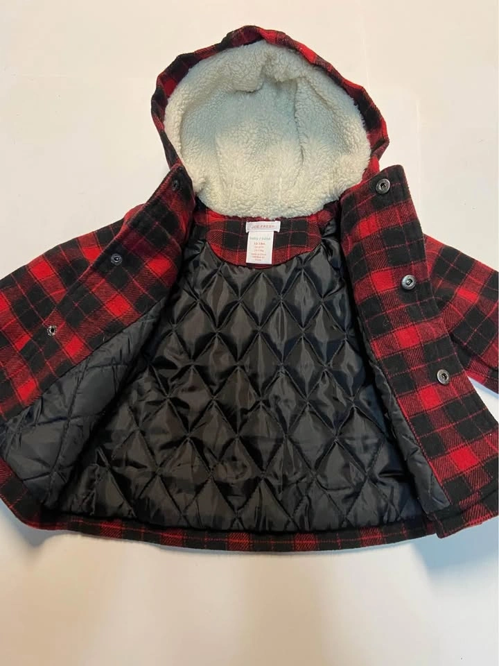 Baby Boys Joe Fresh Plaid Coat (12/18 months) - photo 2