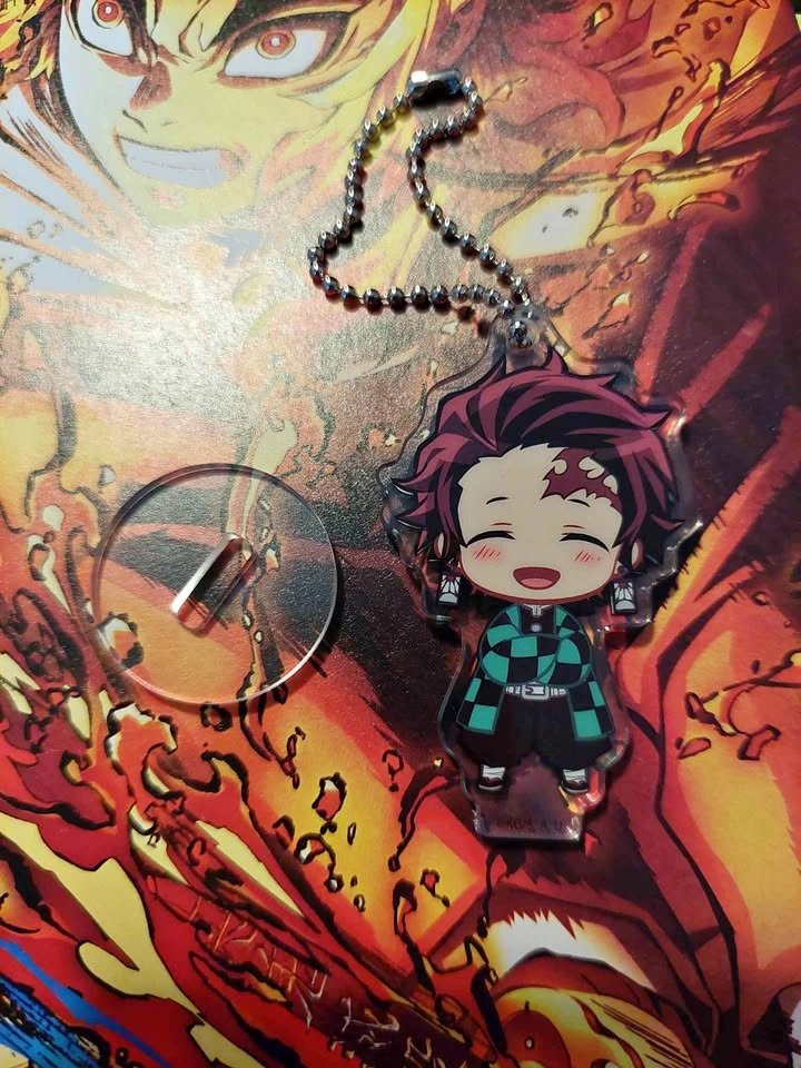 Demon Slayer - Tanjiro Kamado Acrylic Stand + Keychain Combo