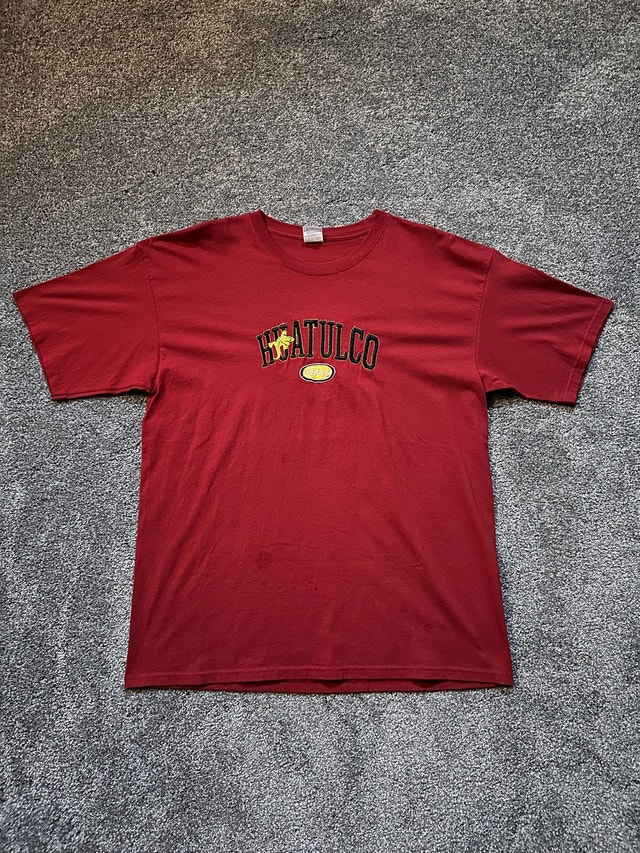 5$ 2000s huatulco Mexico embroidered T shirt size XL