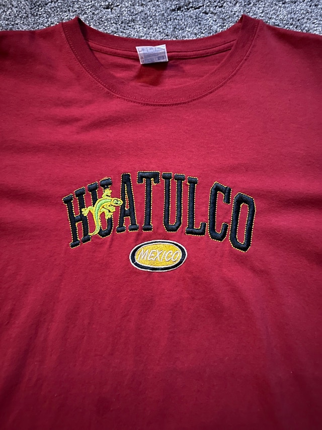 5$ 2000s huatulco Mexico embroidered T shirt size XL - photo 4