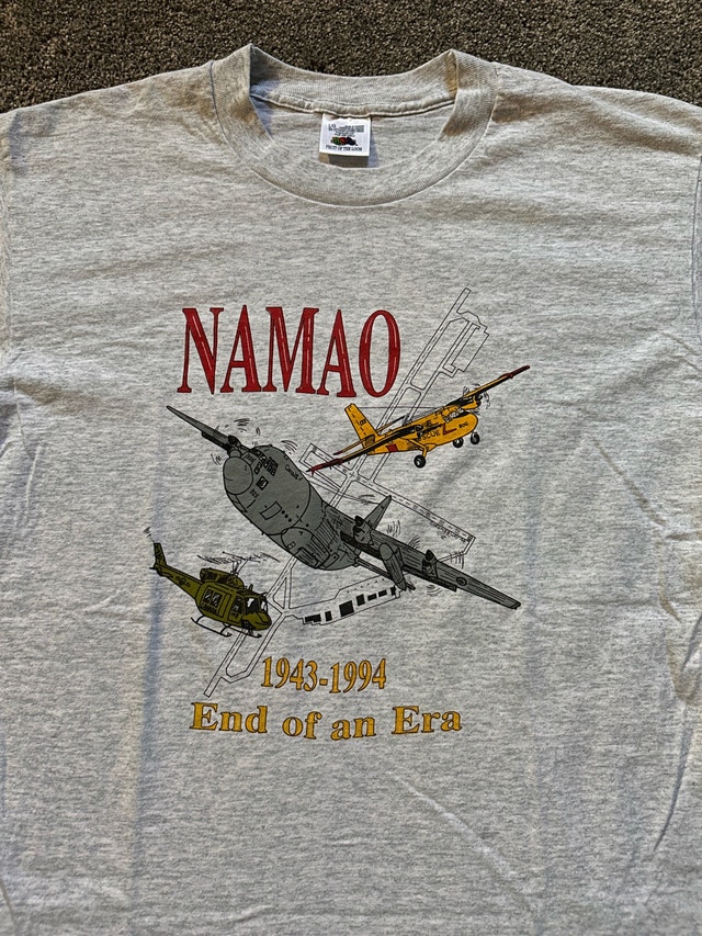 vintage single stitch 1994 CFB Namao T shirt size L - photo 2