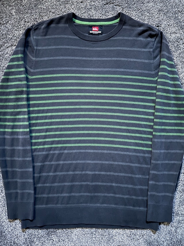 quicksilver 2000s striped knit sweater size M - photo 2