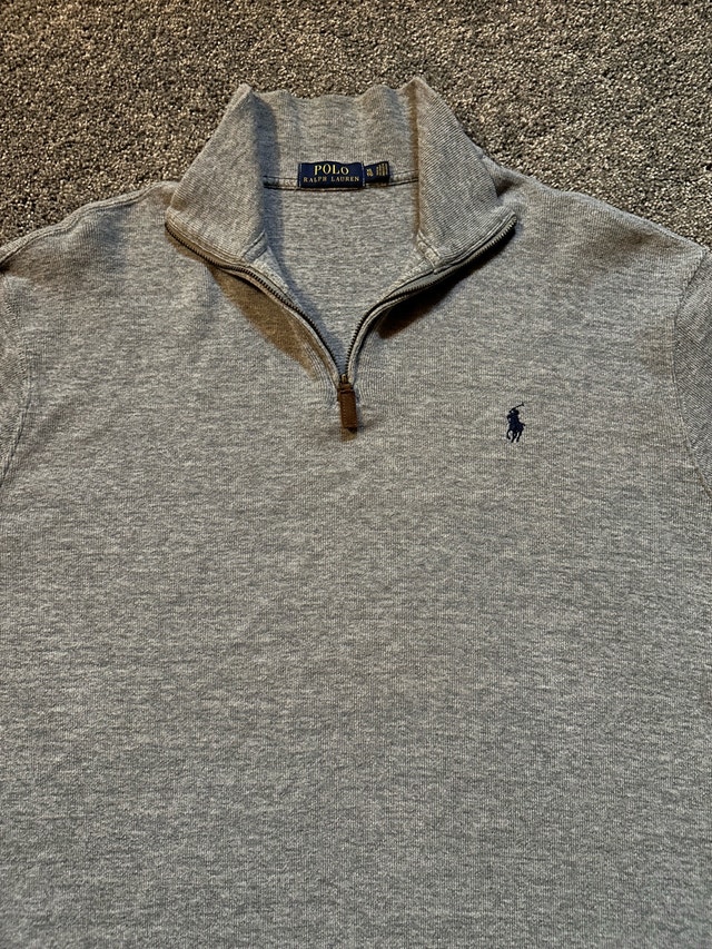 polo Ralph Lauren grey quarter zip size XL - photo 3