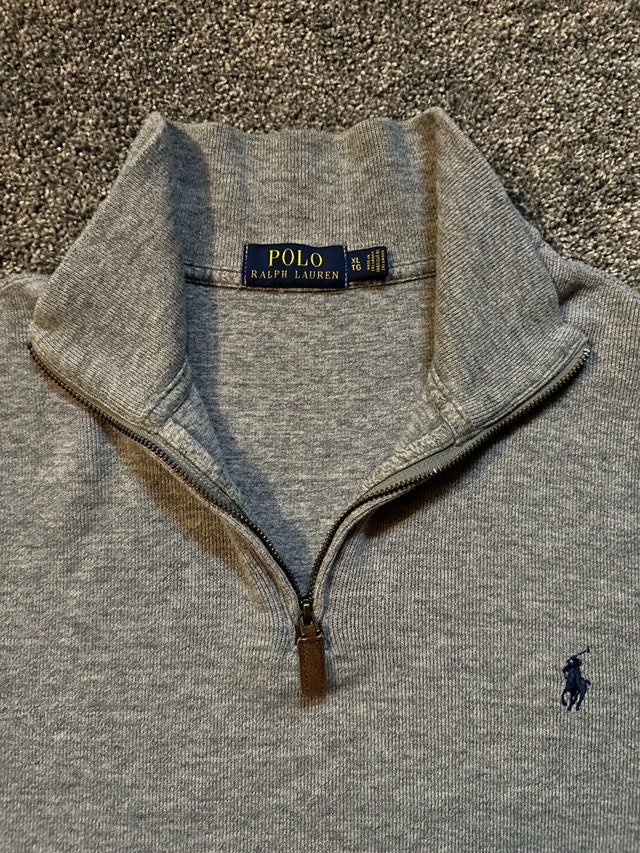polo Ralph Lauren grey quarter zip size XL - photo 4