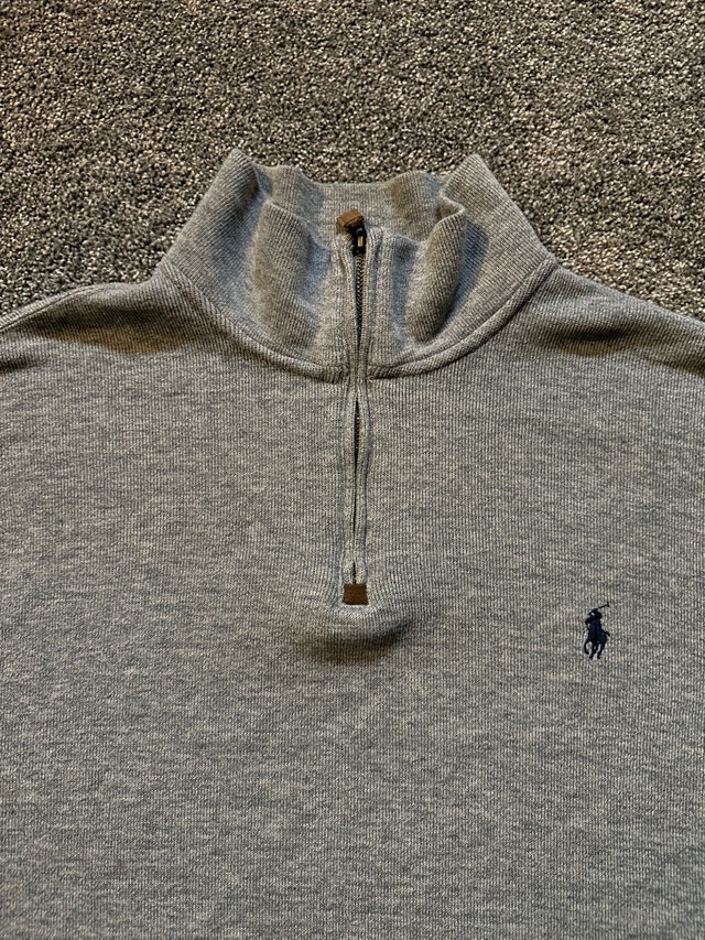 polo Ralph Lauren grey quarter zip size XL - photo 5