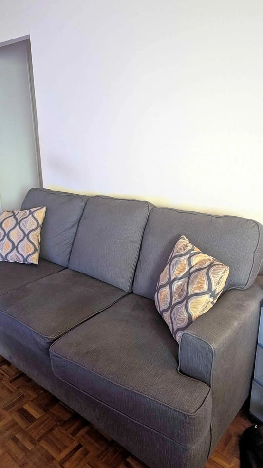 Sofa - Dark Grey Three-Seater