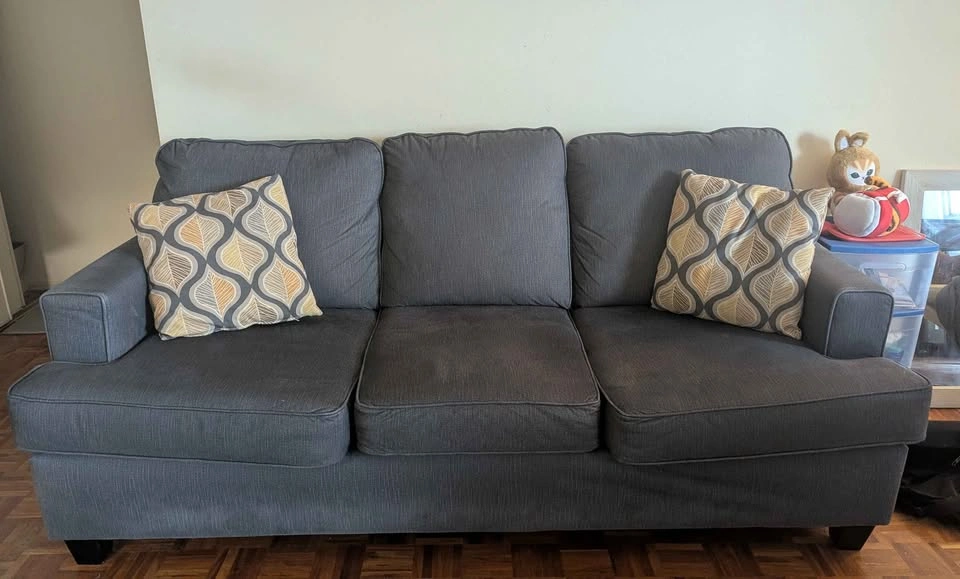 Sofa - Dark Grey Three-Seater - photo 2