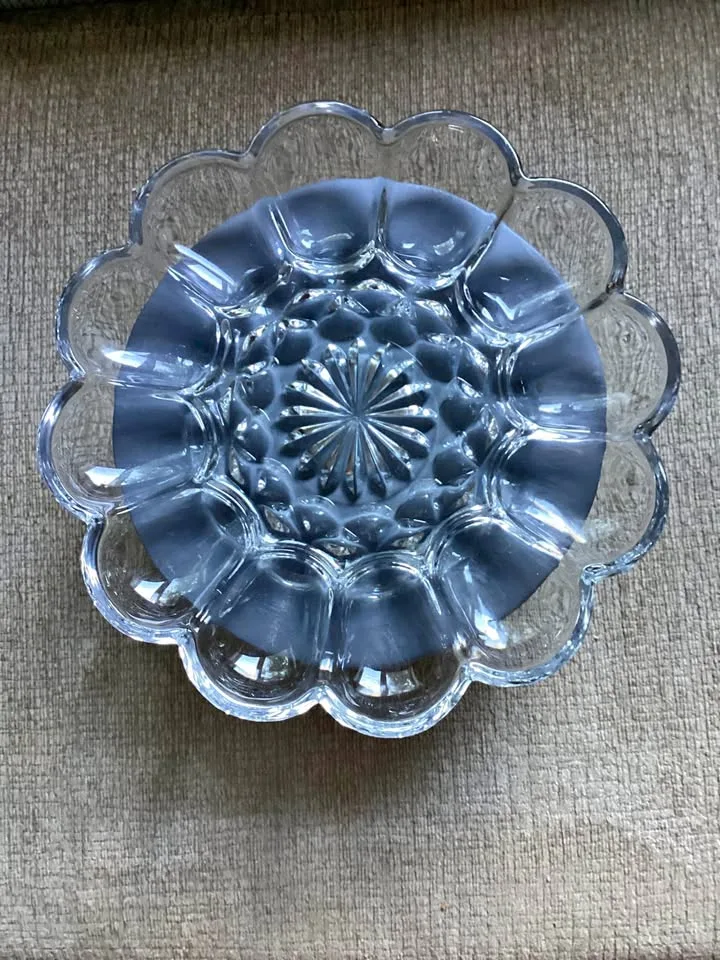 Vintage Anchor Hocking Fairfield Egg Platter thumbnail