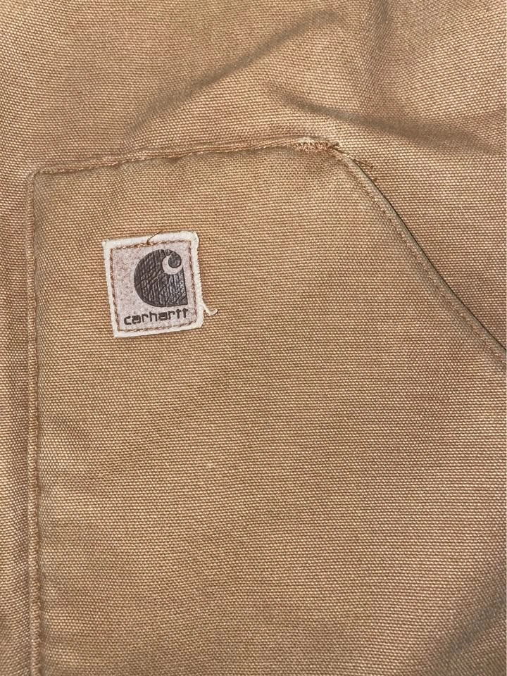 Carhartt tan duck canvas vest xl - photo 3