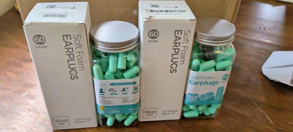 Ultra Soft Noise Cancelling Foam Earplugs - 60 Pairs