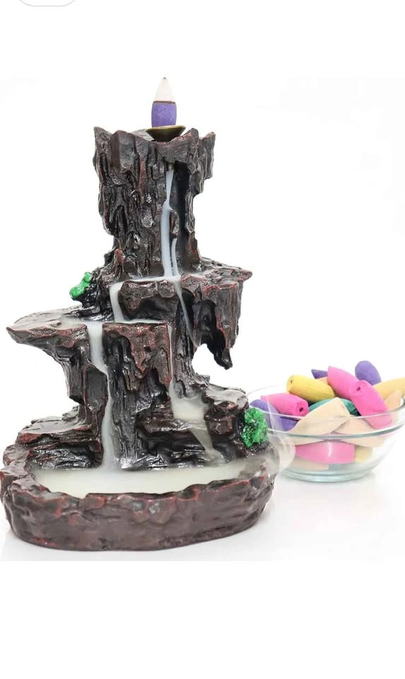 Resin Mountain Waterfall Backflow Incense Burner - photo 2