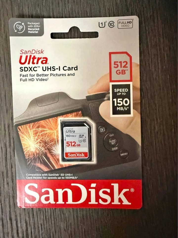 Sandisk Ultra SDXC 512GB 150MB/s