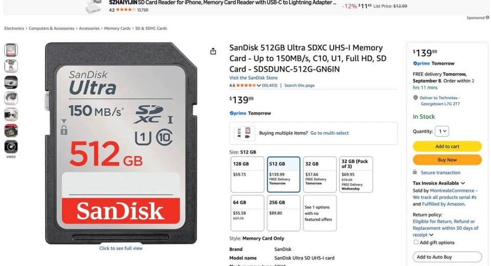 Sandisk Ultra SDXC 512GB 150MB/s - photo 3