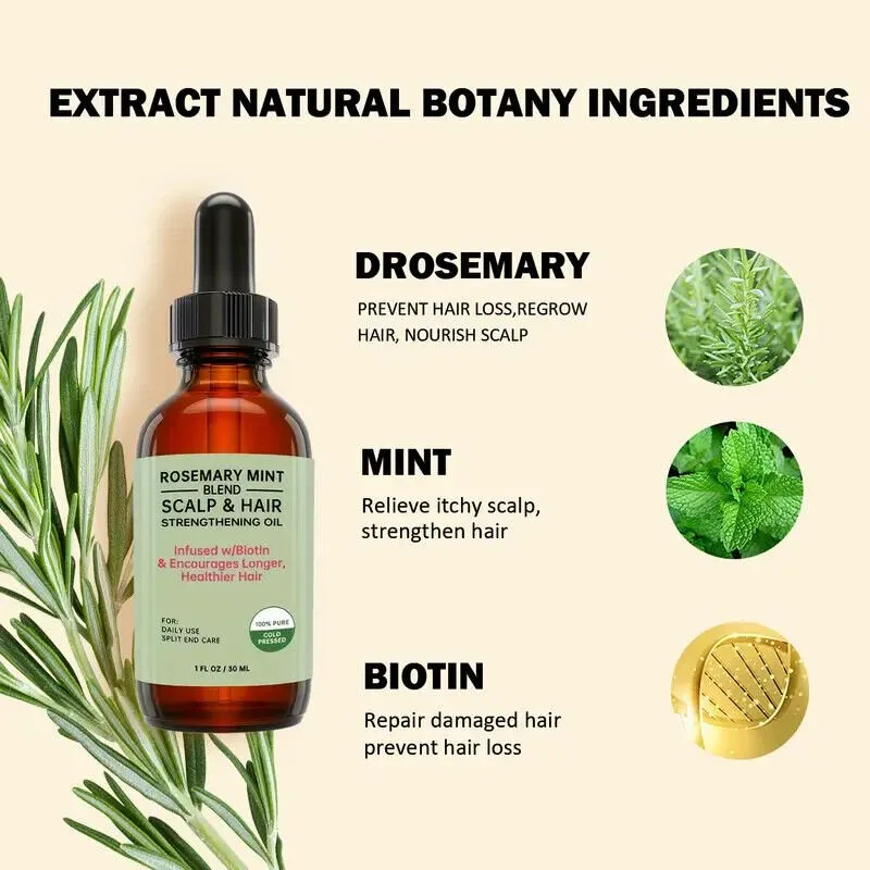Rosemary Oil 100% Pure for Hair Growth 🧡 Buy 3, get 1 free! image indicator(3)