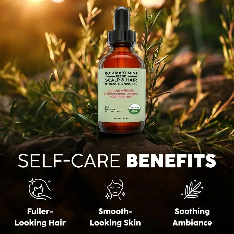 Rosemary Oil 100% Pure for Hair Growth 🧡 Buy 3, get 1 free! image indicator(4)