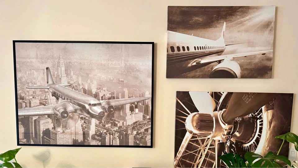 Aviation Themed Wall Art Set