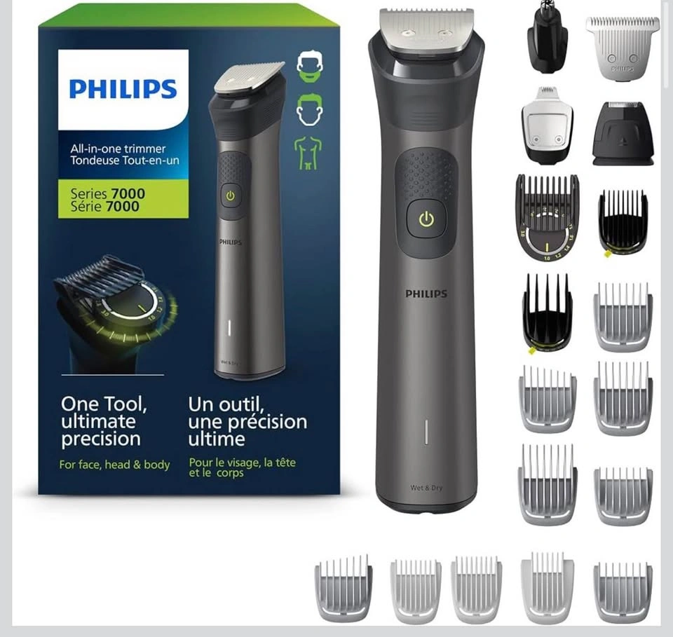 Philips Trimmer Multigroom 7000 series all in one - 21 pieces