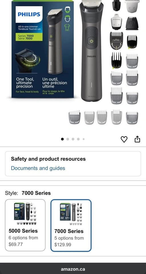 Philips Trimmer Multigroom 7000 series all in one - 21 pieces - photo 2