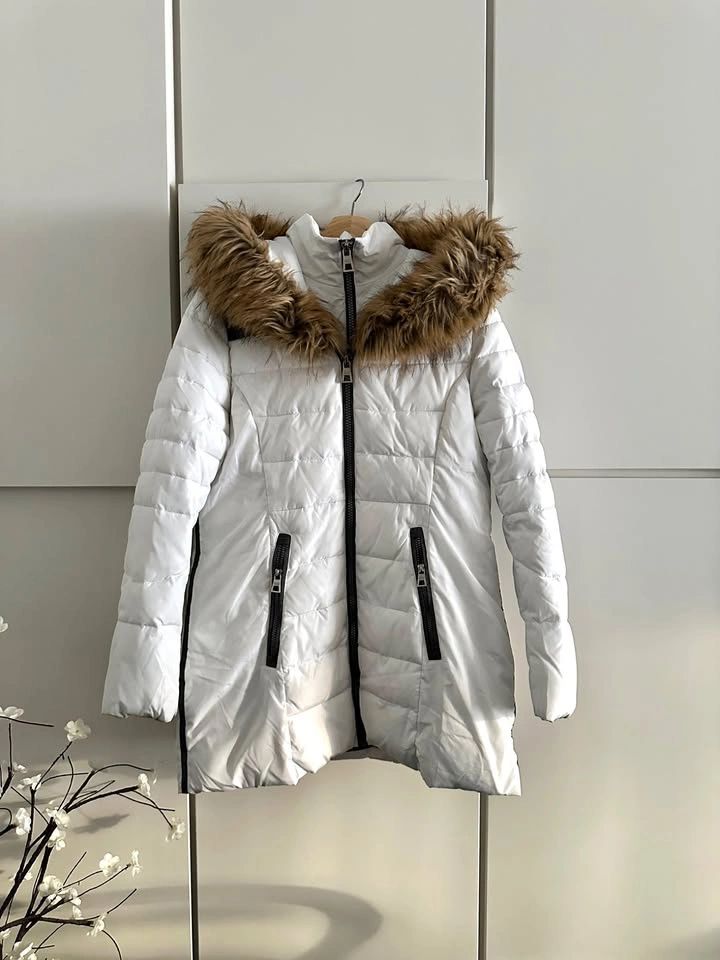 Point Zero White Winter Puffer Jacket – Women Size L