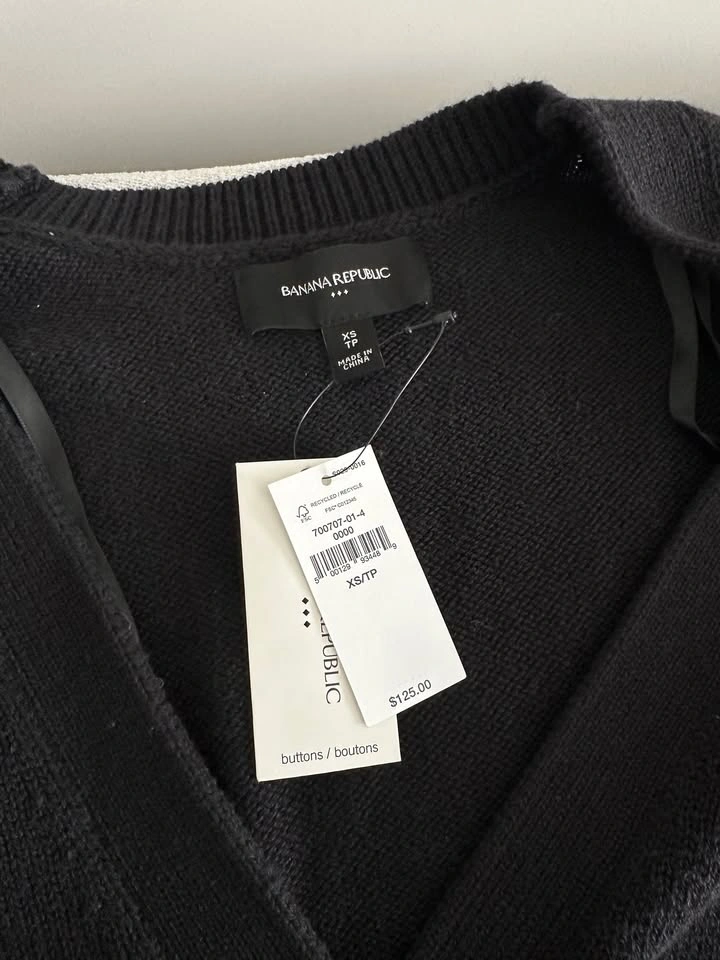 Banana Republic Black Cardigan – New with tag, Size XS - photo 5